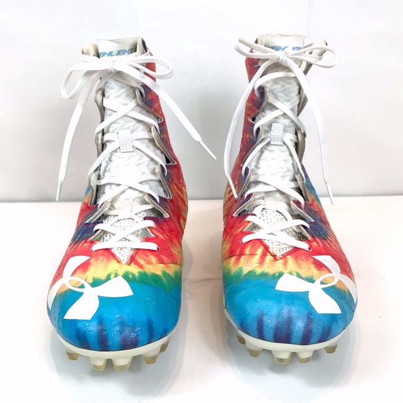 tie dye under armour cleats